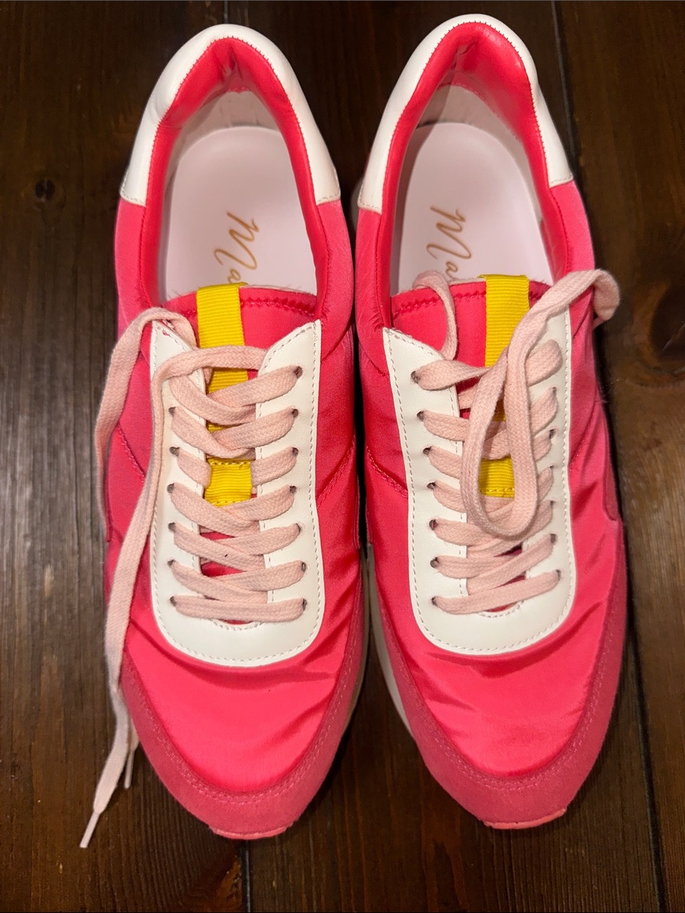 Matisse Farrah Pink and Yellow Accent Sneakers